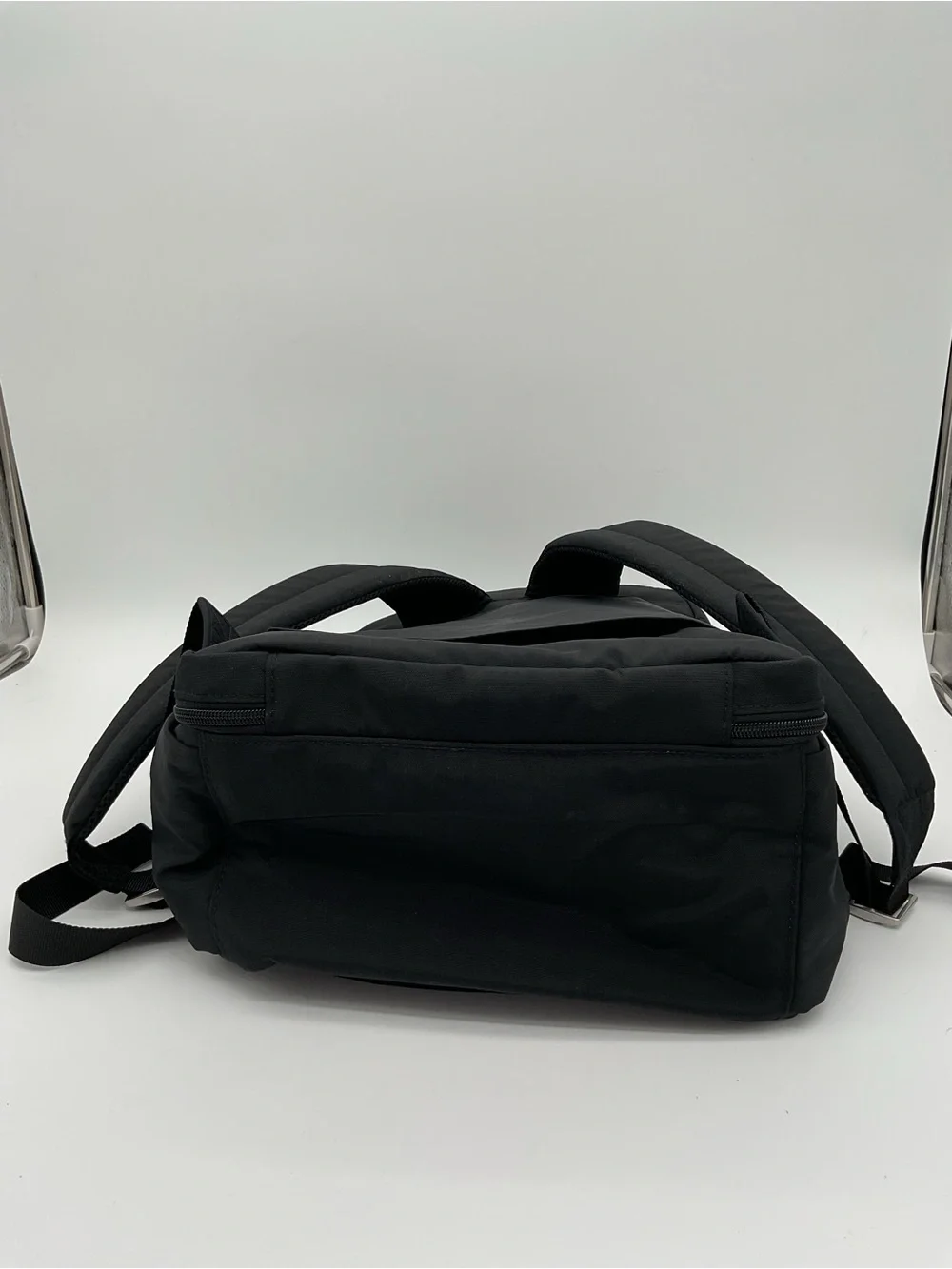 Baggallini Black Nylon Everyday Laptop Backpack with Front Pocket